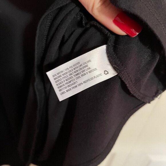 Isabel Maternity Women's Black Pattern Ruffle Detail Cold Shoulder Dress Size XS - Picture 6 of 7